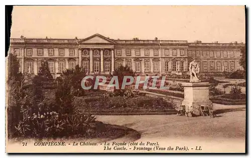 Ansichtskarte AK Compiegne le Chateau la Facade cote du Parc
