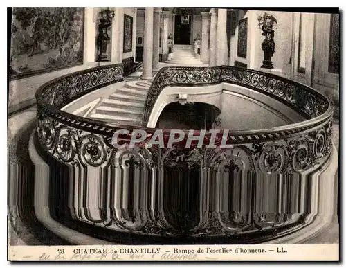 Ansichtskarte AK Chateau de Chantilly Rampe de l'Escalier d'Honneur