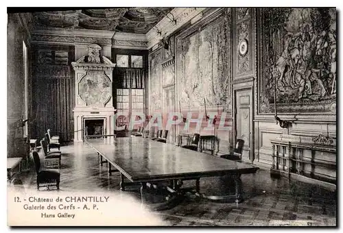 Cartes postales Chateau de Chantilly Galerie des Cerfs