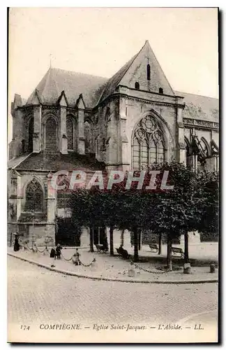 Ansichtskarte AK Compiegne Eglise Saint Jacques L'Abside