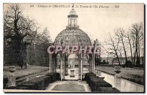 Cartes postales Chateau de Chantilly Le Temple de l'Ille d'Amour