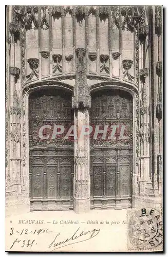 Cartes postales Beauvais La Cathedrale Detail de la  porte