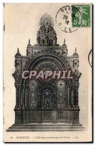 Cartes postales Beauvais L'Horloge astronomique de Verile