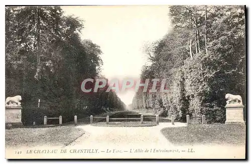 Ansichtskarte AK Le Chateau au de Chantilly Le Parc L'Aille de l'Environment