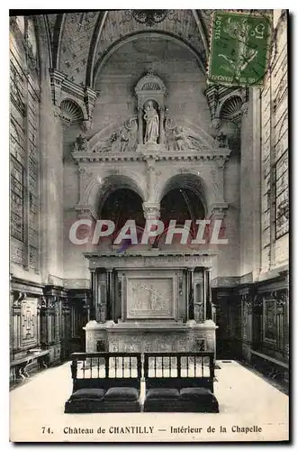 Cartes postales Chateau de Chantilly Interieur de la Chapelle