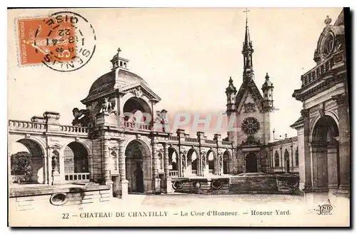 Cartes postales Chateau de Chantilly La Cour d'Honneur