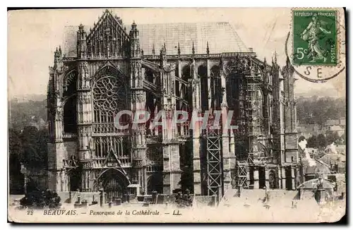 Cartes postales Beauvais Panorama de la Cathedrale
