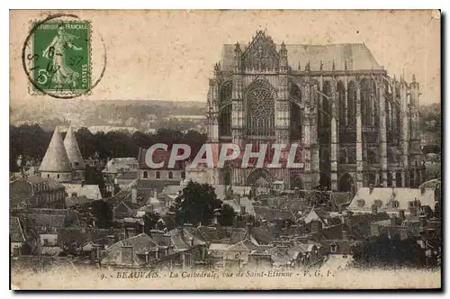 Cartes postales Beauvais La Cathedrale vue de Saint Etienne