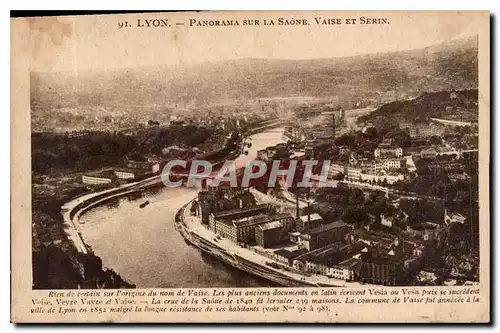 Ansichtskarte AK Lyon Panorama sur la Saone Vaise et Serin