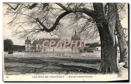 Cartes postales Chateau de Chantilly Facade septrionale