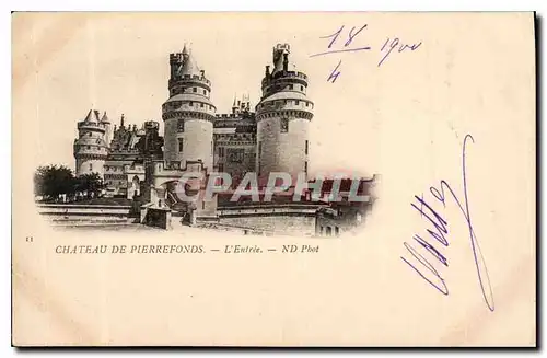 Cartes postales Chateau de Pierrefonds L'Entree