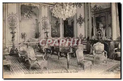Cartes postales Chateau de Chantilly Le Chambre du Prince de Conde