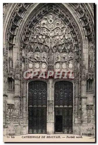 Cartes postales Cathedrale de Beauvais Portail Nord