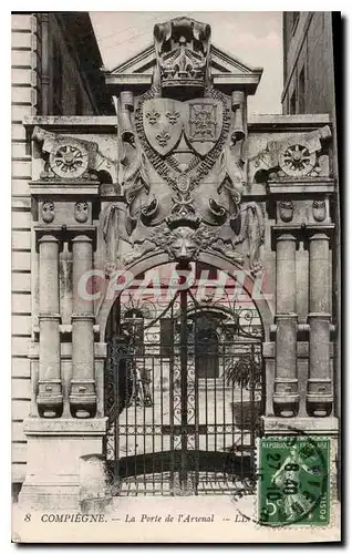 Cartes postales Compiegne La Porte de l'Arsenal