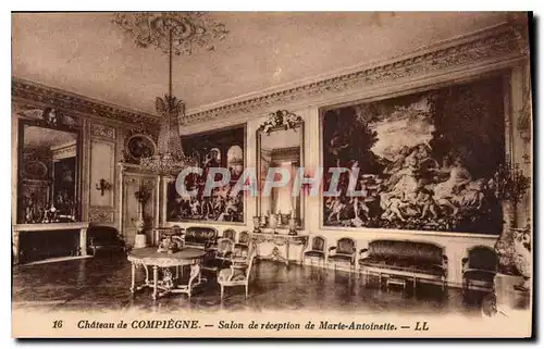 Ansichtskarte AK Chateau de Compiegne Salon de reception de Marie Antoinette