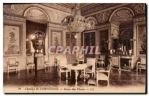 Cartes postales Chateau de Compiegne Salon des Fleurs