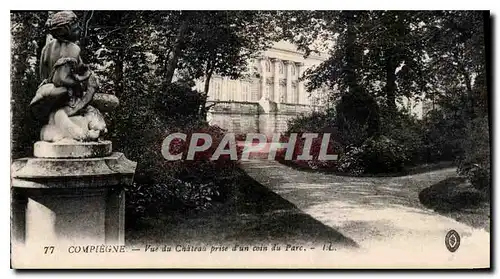 Cartes postales Compiegne Vue de Chateau prise d'un coin de Parc