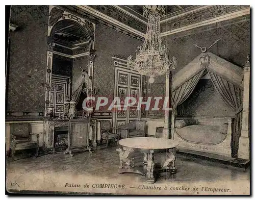 Ansichtskarte AK Palais de Compiegne Chambre a coucher de l'Empereur