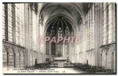 Ansichtskarte AK Saint Germer Oise Ancienne Abbaye Le Sainte Chapelle Interieur