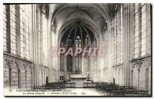 Cartes postales Saint Germer Oise Ancienne Abbaye Le Sainte Chapelle Interieur