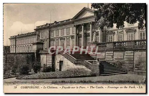 Cartes postales Compiegne Le Chateau Facade sur le Parc