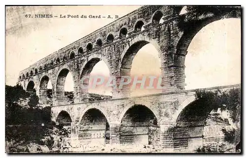 Cartes postales Nimes Le Pont du Gard