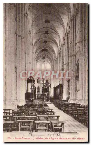 Ansichtskarte AK Saint Germer Interieur de l'Eglise abbatiale