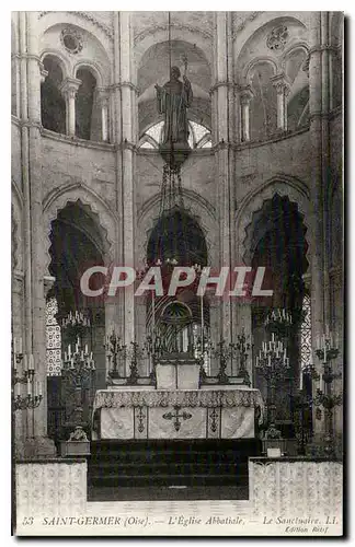 Cartes postales Saint Germer Oise L'Eglsie Abbatiale Le Sanctuaire