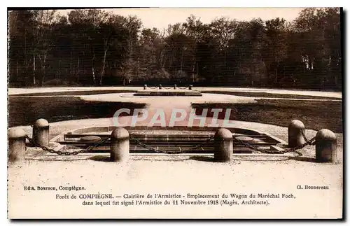 Ansichtskarte AK Foret de Compiegne Clairiere de l'Armistice