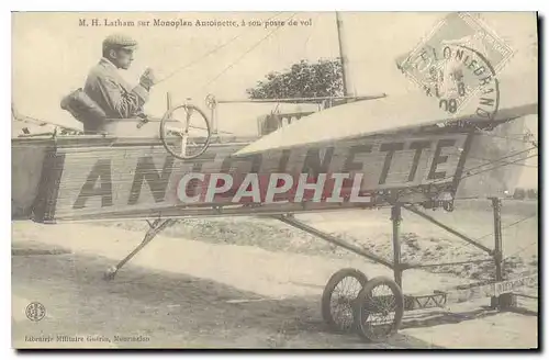 REPRO MH Latham sur Monoplan Antoinette a son de vol Avion Aviation