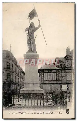 Ansichtskarte AK Compiegne La Statue de Jeanne d'Arc