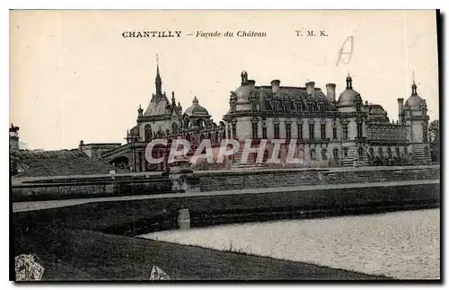 Cartes postales Chantilly Facade du Chateau