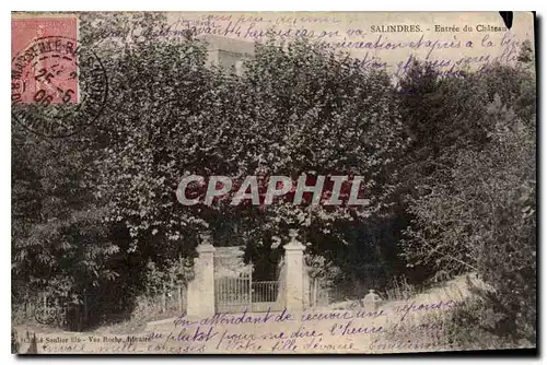 Cartes postales Salindres Entree du Chateau