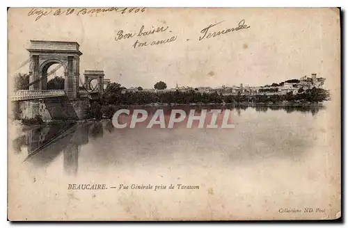 Cartes postales Beaucaire Vue generale prise de Terascon