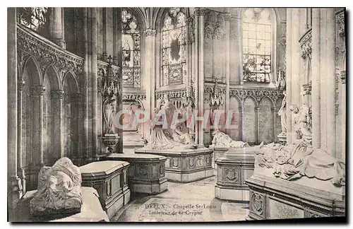 Ansichtskarte AK Dreux Chapelle St Louis Interieur de la Crypte