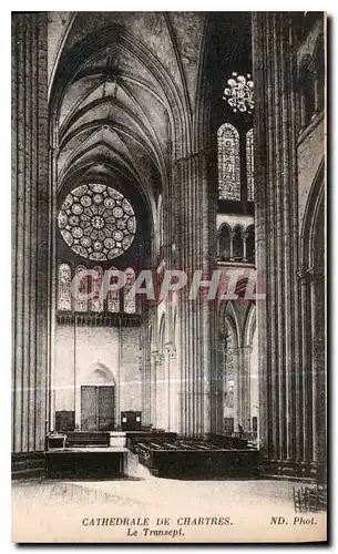 Ansichtskarte AK Cathedrale de Chartres Le Transept