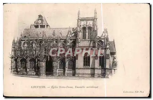 Cartes postales Louviers Eglise Notre Dame Ensemble meridional