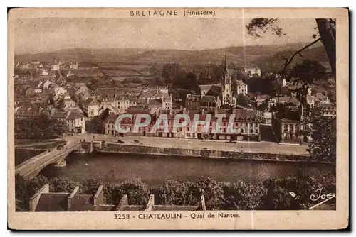 Cartes postales Bretagne Finistere Chateaulin Quai de Nantes