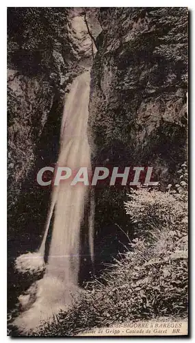 Cartes postales Bigorre a Bareges Vallee de Gripp Cascade de Garet