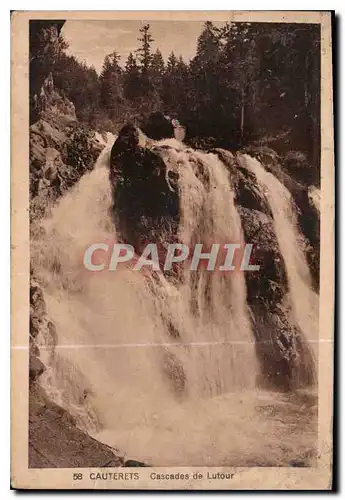 Ansichtskarte AK Cauterets Cascades de Lutour