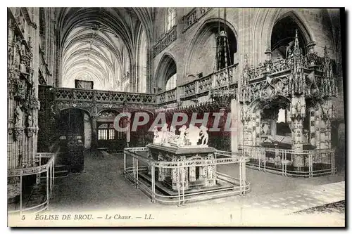 Cartes postales Eglise de Brou Le Choeur