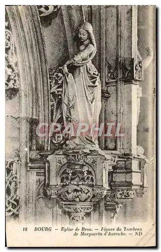 Ansichtskarte AK Bourg Eglise de Brou Figure du Tombeau de Marguerite d'Autriche