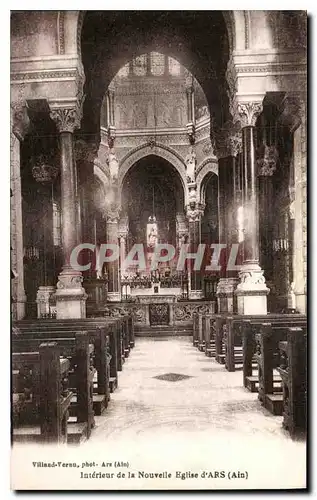 Ansichtskarte AK Interieur de la Nouvelle Eglise d'Ars Ain