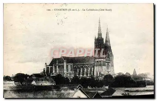 Ansichtskarte AK Chartres La Cathedrale Cote Nord