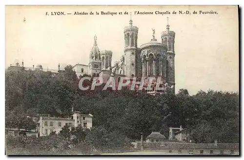 Cartes postales Lyon Absides de la Basilique et de l'Ancienne Chapelle de ND de Fourviere