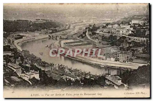 Cartes postales Lyon Vue sur et Vaise prise du Restaurant Gay