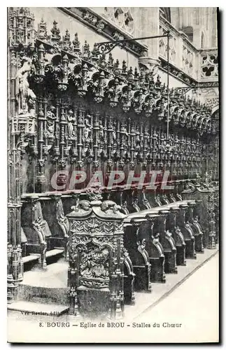 Ansichtskarte AK Bourg Eglise de Brou Stalles de Choeur