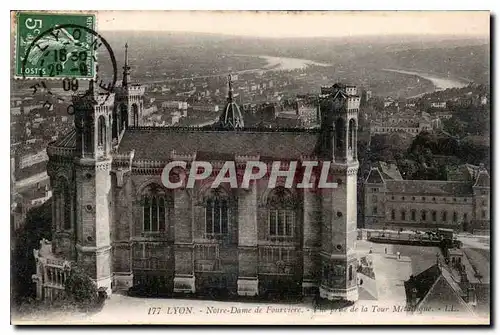 Cartes postales Lyon Notre Dame de Fourviere Vue prise de la Tour Metallique