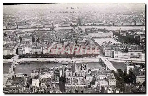 Ansichtskarte AK Lyon Vue Generale prise de Fourviere