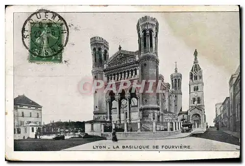 Cartes postales Lyon La Basilique de Fourviere